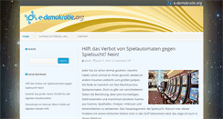 Desktop Screenshot of e-demokratie.org